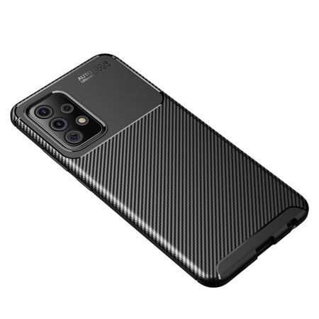 Husa pentru Samsung Galaxy A52 4G / A52 5G / A52s 5G, CarbonFiber, Premium, Black