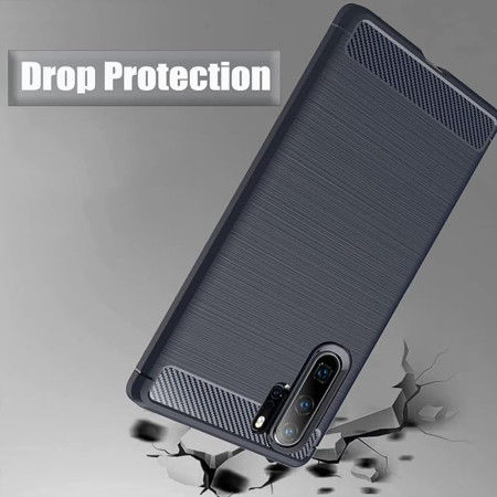 Husa Carbon pentru Huawei P30 Pro / P30 Pro New Edition, Tech Protects, Blue