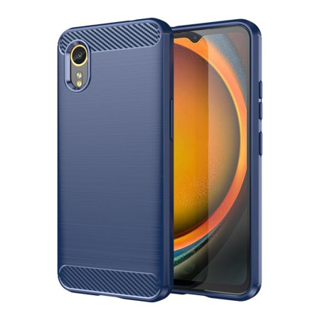 Husa Carbon pentru Samsung Galaxy Xcover 7, Tech Protects, Blue