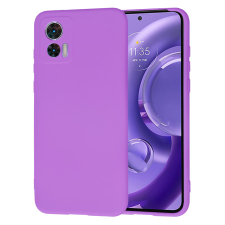 Husa Premium din Silicon pentru Motorola Edge 30 Neo - SoftFlex, Microfibra, Purple