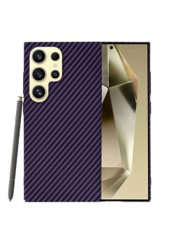 Husa pentru Samsung Galaxy S25 Ultra - CarbonFiber Slim - Purple