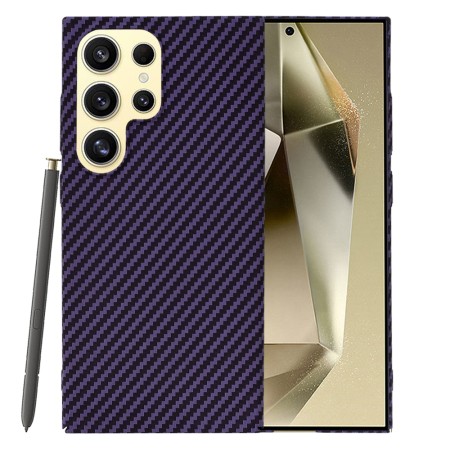 Husa pentru Samsung Galaxy S25 Ultra - CarbonFiber Slim - Purple