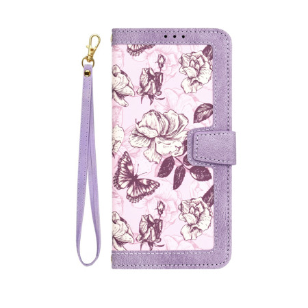 Husă FlipCraft pentru Honor 200 - Protecție 360°, Design Floral, Mysterious Purple