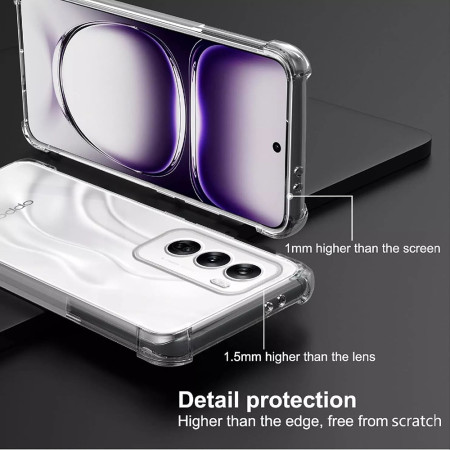 Husa Antisoc pentru Oppo Reno 12, AirBag PRO, Clear