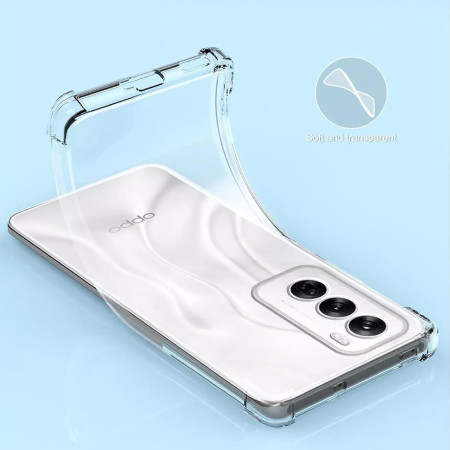 Husa Antisoc pentru Oppo Reno 12, AirBag PRO, Clear