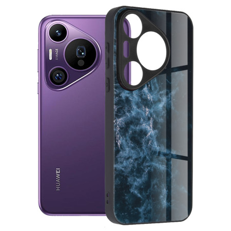 Husă pentru Huawei Pura 70 Pro - Tech Glass - Protecție Premium, Blue Nebula