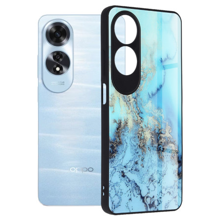 Husă pentru Oppo A60 - Tech Glass - Protecție Premium, Blue Ocean