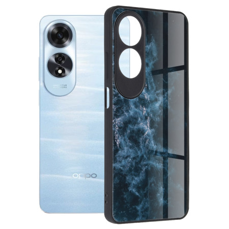 Husă pentru Oppo A60 - Tech Glass - Protecție Premium, Blue Nebula