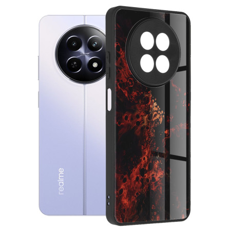 Husă pentru Realme 12 / 12x - Tech Glass - Protecție Premium, Red Nebula