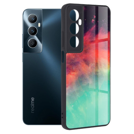 Husă pentru Realme C65- Tech Glass - Protecție Premium, Fiery Ocean