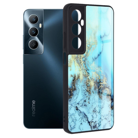 Husă pentru Realme C65- Tech Glass - Protecție Premium, Blue Ocean