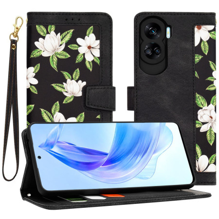 Husă FlipCraft pentru Honor 90 Lite - Protecție 360, Design Floral, Flowers of the Dawn