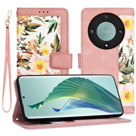 Husa FlipCraft pentru Honor Magic5 Lite - Protectie 360, Design Floral, Sweetheart Pink