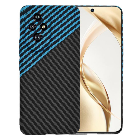 Husa Slim Carbon pentru Honor 200 - Protectie Premium FiberShell, Blue Pulse