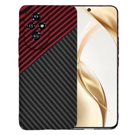 Husa Slim Carbon pentru Honor 200 - Protectie Premium FiberShell, Red Vortex