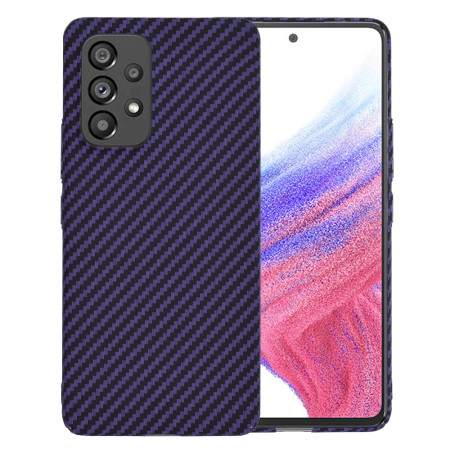 Husa Slim Carbon pentru Samsung Galaxy A53 5G - Protectie Premium FiberShell, Purple