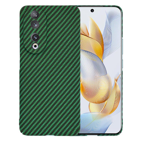 Husa Slim Carbon pentru Honor 90 - Protectie Premium FiberShell, Green