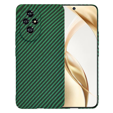 Husa Slim Carbon pentru Honor 200 - Protectie Premium FiberShell, Green