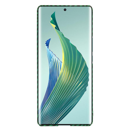 Husa Slim Carbon pentru Honor Magic5 Lite - Protectie Premium FiberShell, Green