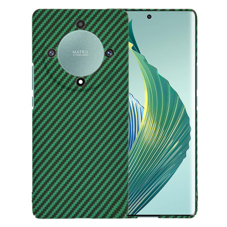 Husa Slim Carbon pentru Honor Magic5 Lite - Protectie Premium FiberShell, Green