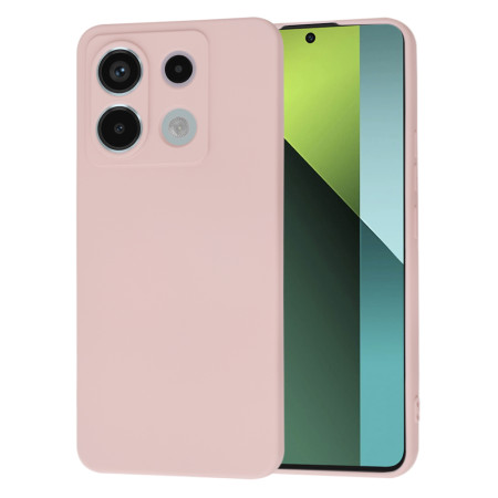 Husa Premium pentru Xiaomi Redmi Note 13 Pro 5G / Poco X6 - SoftFlex, Microfibra, Pink Sand