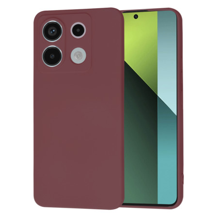 Husa Premium pentru Xiaomi Redmi Note 13 Pro 5G / Poco X6 - SoftFlex, Microfibra, Plum Red