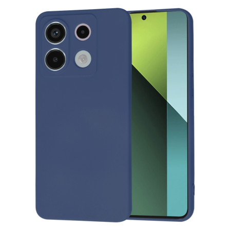 Husa Premium pentru Xiaomi Redmi Note 13 Pro 5G / Poco X6 - SoftFlex, Microfibra, Navy Blue