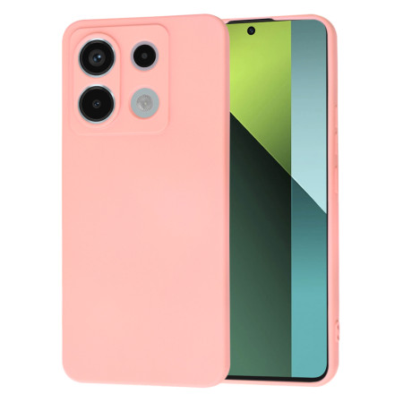 Husa Premium pentru Xiaomi Redmi Note 13 Pro 5G / Poco X6 - SoftFlex, Microfibra, Chalk Pink