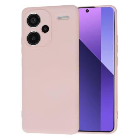 Husa Premium pentru Xiaomi Redmi Note 13 Pro Plus - SoftFlex, Microfibra, Pink Sand