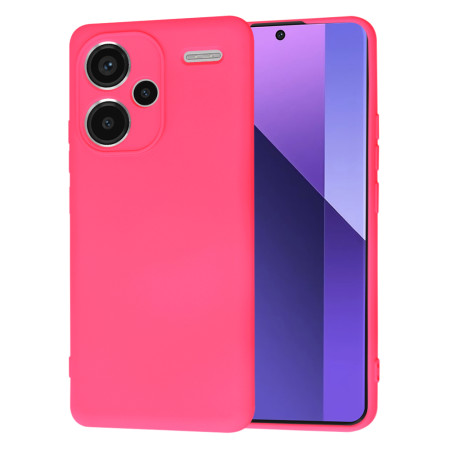 Husa Premium pentru Xiaomi Redmi Note 13 Pro Plus - SoftFlex, Microfibra, Hot Pink