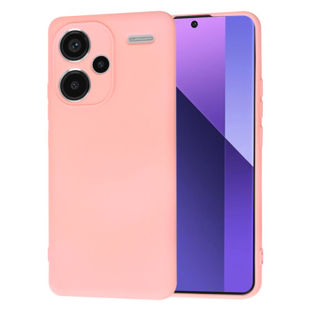 Husa Premium pentru Xiaomi Redmi Note 13 Pro Plus - SoftFlex, Microfibra, Chalk Pink