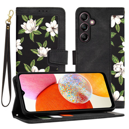 Husa FlipCraft pentru Samsung Galaxy A14 4G / A14 5G - Protectie 360, Design Floral, Flowers of the Dawn