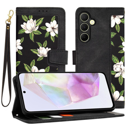 Husa FlipCraft pentru Samsung Galaxy A35 5G - Protectie 360, Design Floral, Flowers of the Dawn