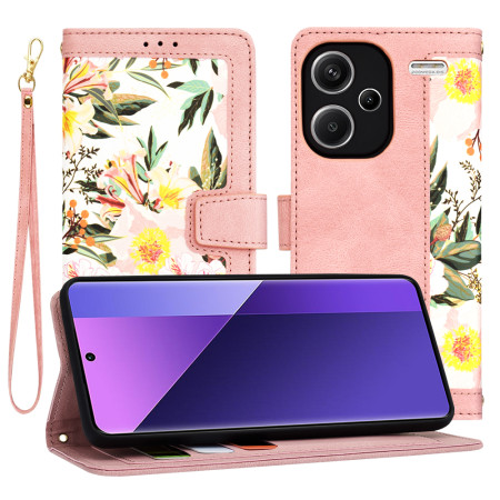 Husa FlipCraft pentru Xiaomi Redmi Note 13 Pro Plus - Protectie 360, Design Floral, Sweetheart Pink