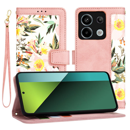 Husa FlipCraft pentru Xiaomi Redmi Note 13 Pro 5G / Poco X6 - Protectie 360, Design Floral, Sweetheart Pink