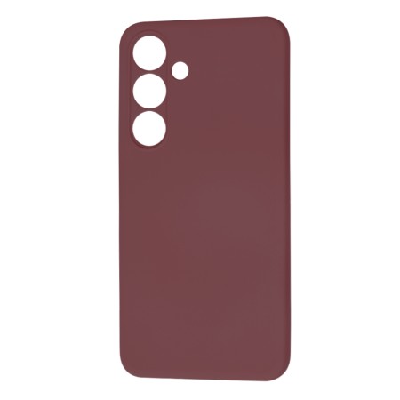 Husa pentru Samsung Galaxy S25 - SoftFlex, Microfibra in interior, Plum Red