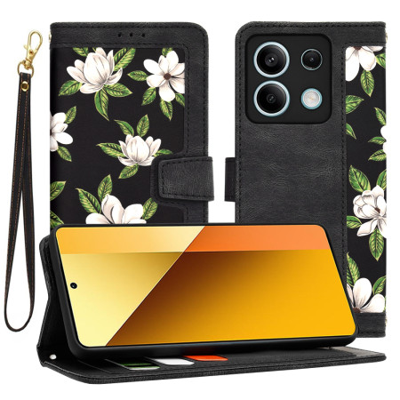 Husa FlipCraft pentru Xiaomi Redmi Note 13 5G - Protectie 360, Design Floral, Flowers of the Dawn