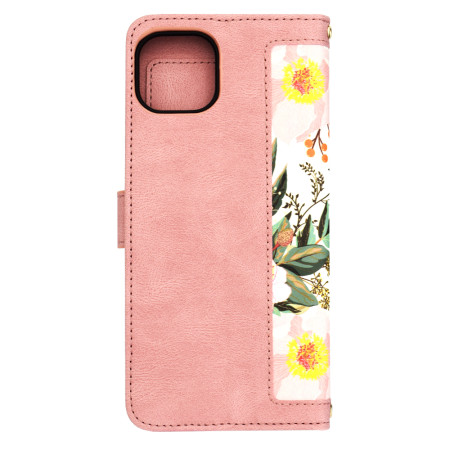 Husa FlipCraft pentru iPhone 15 Plus - Protectie 360, Design Floral, Sweetheart Pink