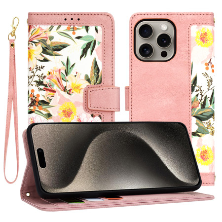 Husa FlipCraft pentru iPhone 15 Pro Max - Protectie 360, Design Floral, Sweetheart Pink