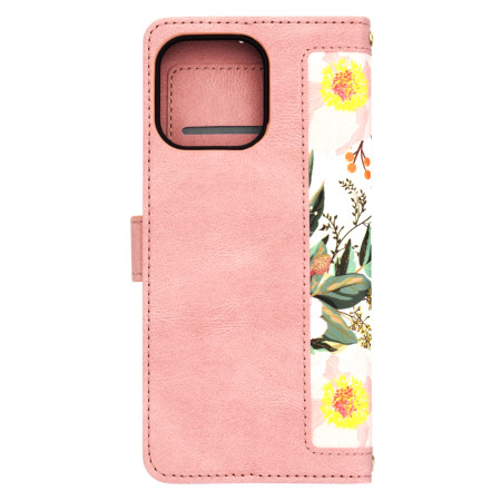 Husa FlipCraft pentru iPhone 15 Pro Max - Protectie 360, Design Floral, Sweetheart Pink