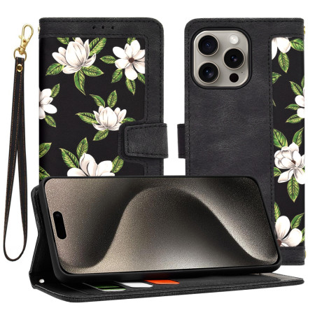 Husa FlipCraft pentru iPhone 15 Pro Max - Protectie 360, Design Floral, Flowers of the Dawn