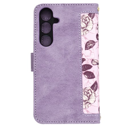 Husa pentru Samsung Galaxy S25 Plus - FlipCraft - Design Floral - Mysterious Purple