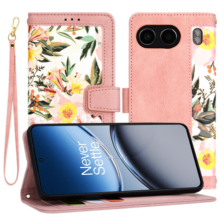 Husa FlipCraft pentru OnePlus Nord 4 - Protectie 360, Design Floral, Sweetheart Pink