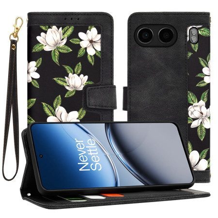 Husa FlipCraft pentru OnePlus Nord 4 - Protectie 360, Design Floral, Flowers of the Dawn