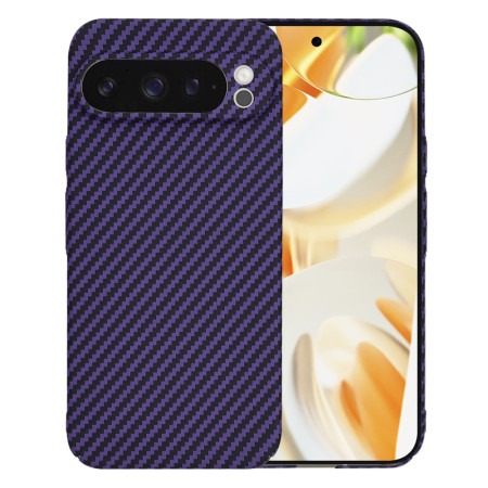 Husa Slim Carbon pentru Google Pixel 9 Pro - Protectie Premium FiberShell, Purple