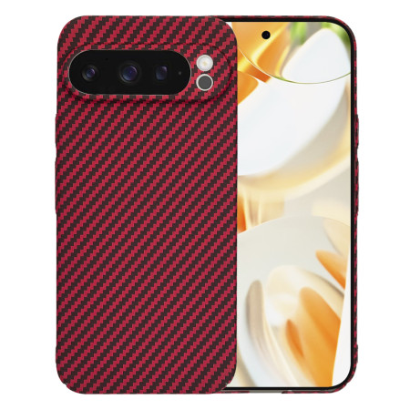 Husa Slim Carbon pentru Google Pixel 9 Pro - Protectie Premium FiberShell, Red