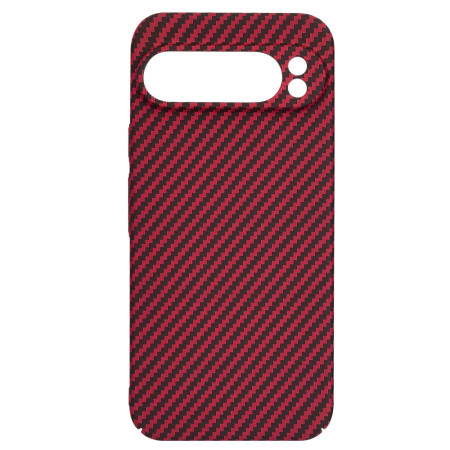 Husa Slim Carbon pentru Google Pixel 9 Pro - Protectie Premium FiberShell, Red