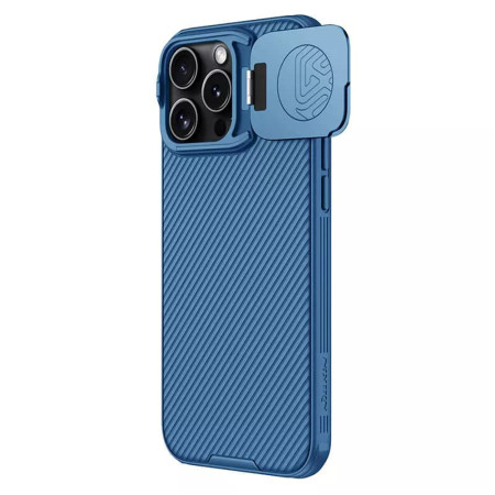 Husa pentru iPhone 16 Pro - Nillkin CamShield Prop Magnetic - Blue