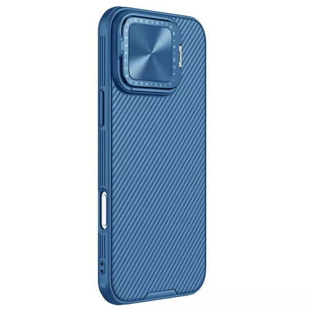 Husa pentru iPhone 16 Pro - Nillkin CamShield Prop Magnetic - Blue