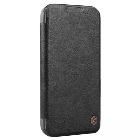 Husa pentru iPhone 16 Pro Max - Nillkin Qin Prop Leather Case - Black